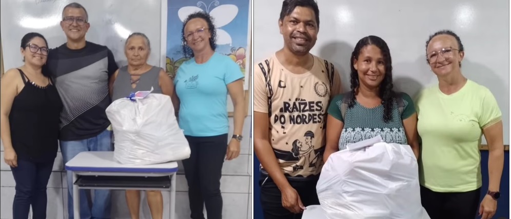 PREFEITURA DE CALDAS BRANDÃO PROMOVE SORTEIO DE CESTAS BÁSICAS PARA ALUNOS DA EJA