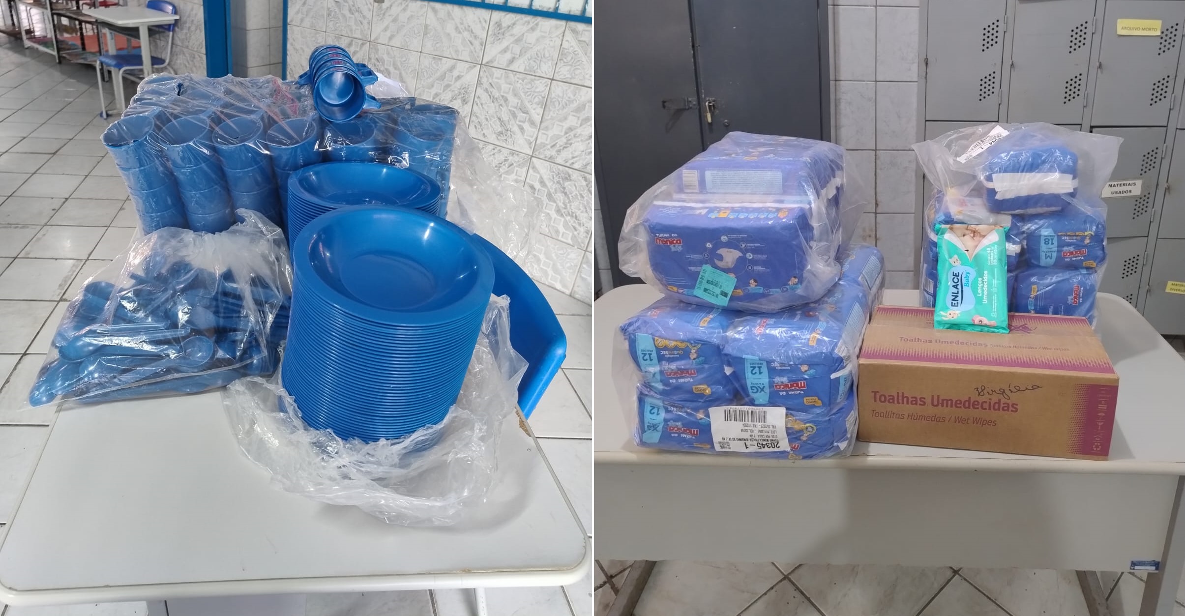 PREFEITURA DE CALDAS BRANDÃO ENTREGA UTENSÍLIOS E MATERIAIS PARA MELHORAR MERENDA ESCOLAR E CUIDADO INFANTIL
