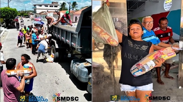 PREFEITURA DE CALDAS BRANDÃO DISTRIBUI 1.300 CESTAS DE ALIMENTOS DURANTE A SEMANA SANTA