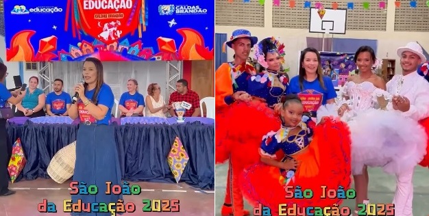 Arraiá da Educação celebra cultura e tradição nas escolas de Caldas Brandão