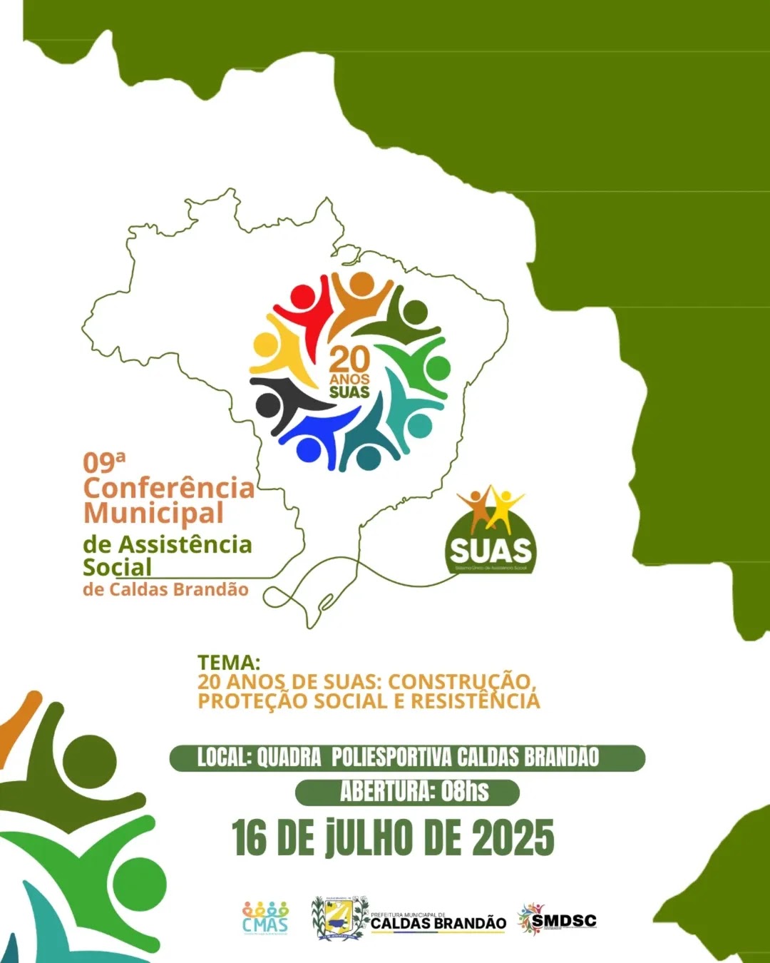 CALDAS BRANDÃO REALIZA A 9ª CONFERÊNCIA MUNICIPAL DE ASSISTÊNCIA SOCIAL