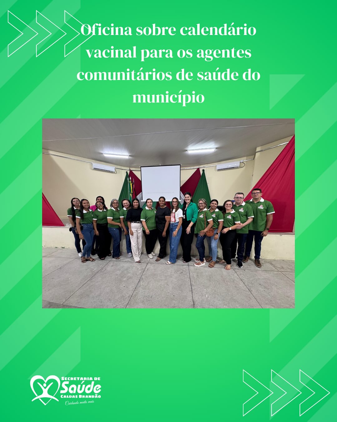 Caldas Brandão realiza capacitação para Agentes Comunitários de Saúde sobre calendário vacinal