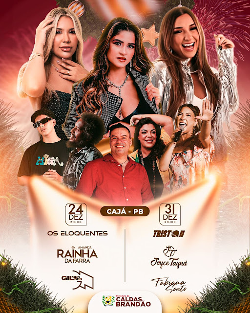 CALDAS BRANDÃO ANUNCIA DUAS GRANDES FESTAS PARA CELEBRAR O NATAL E A VIRADA DE ANO NO DISTRITO DO CAJÁ